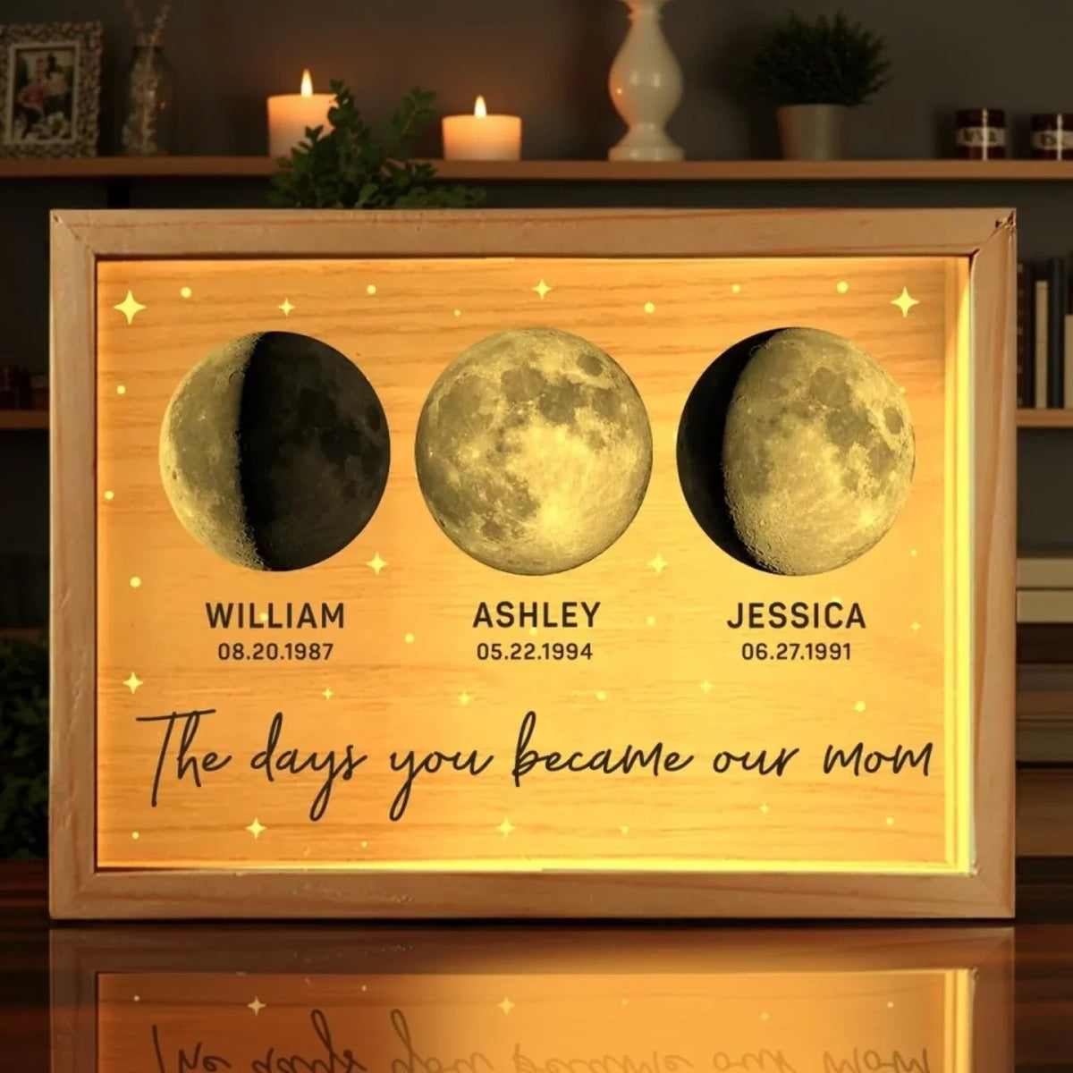 You Became Our Forever Love - Family Custom Frame Light Box - Mother's Day, Birthday Gift For Mom, Grandma