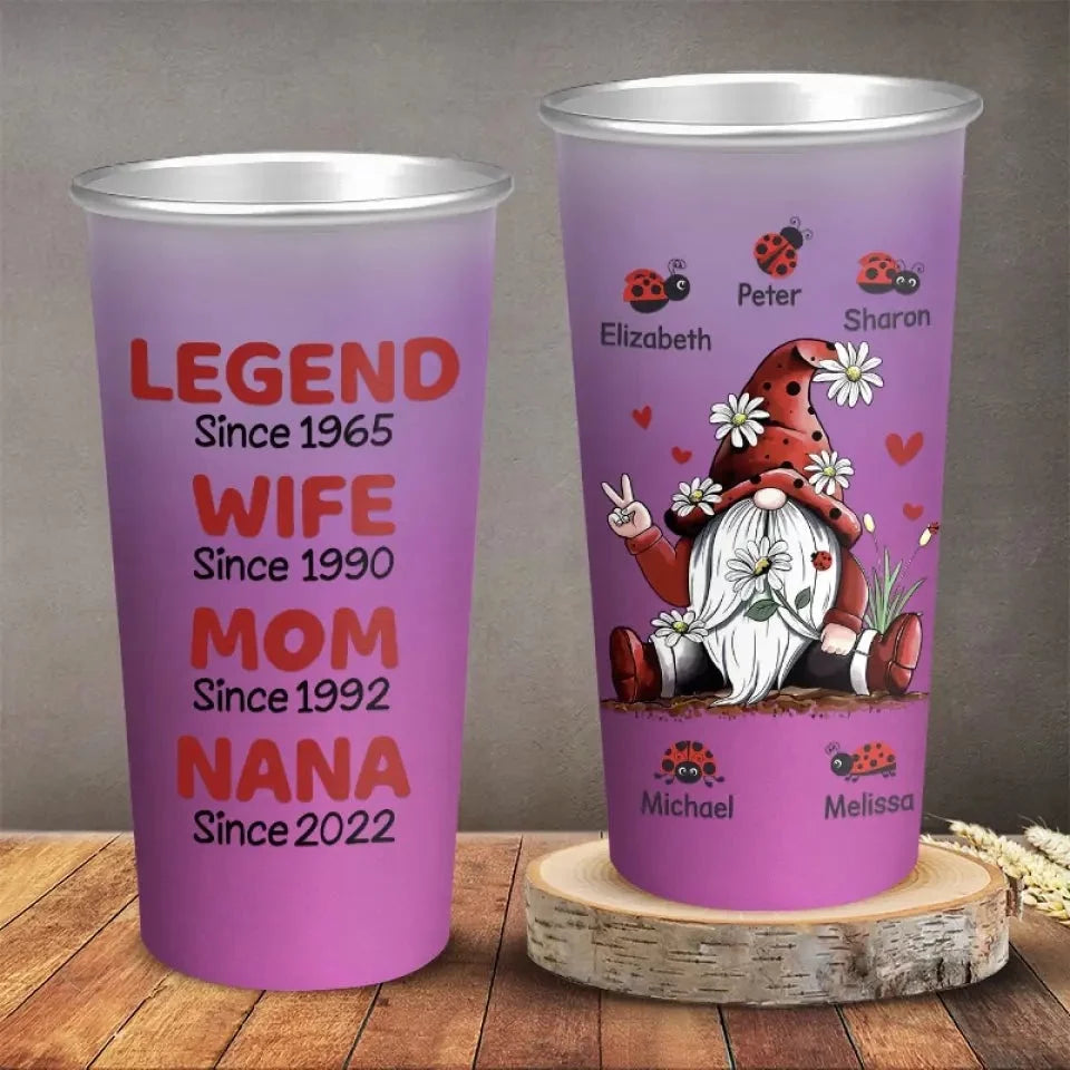 A Lifetime of Love and Legacy - Changing Color Cup with Custom Family Design - Mother's Day, Thoughtful Gift Idea for Mom or Grandma