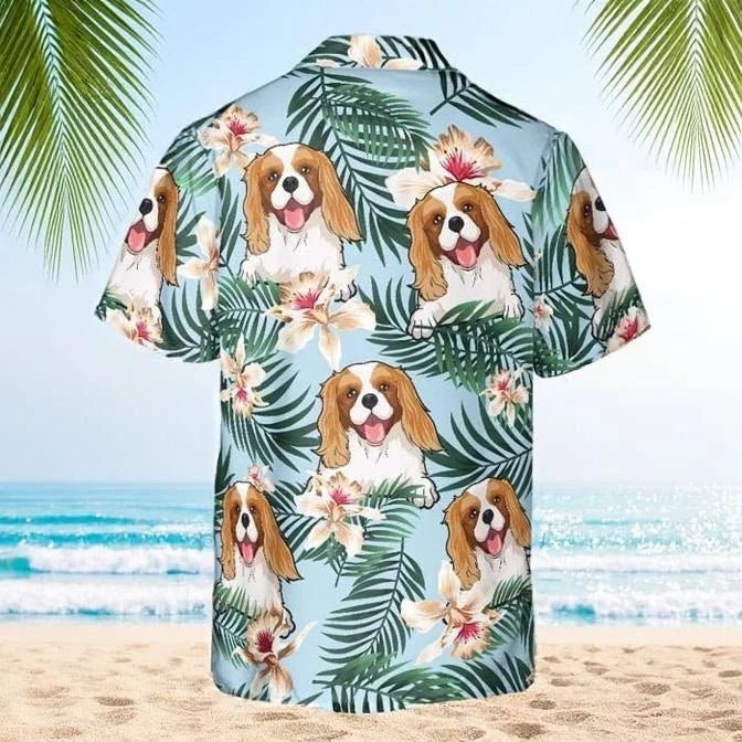 Sunny Days with My Dog - Custom Hawaiian Shirt - Perfect Gift for Dad, For Pet Owners, Pet Lovers