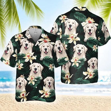 Sunny Days with My Dog - Custom Hawaiian Shirt  - Perfect Gift for Dad, For Pet Owners, Pet Lovers