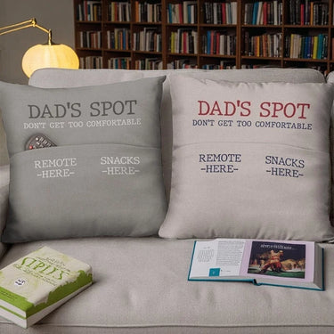 Where Dad Belongs - Customized Family Pocket Pillow - Father's Day, Gift For Dad, Grandpa, Family Members