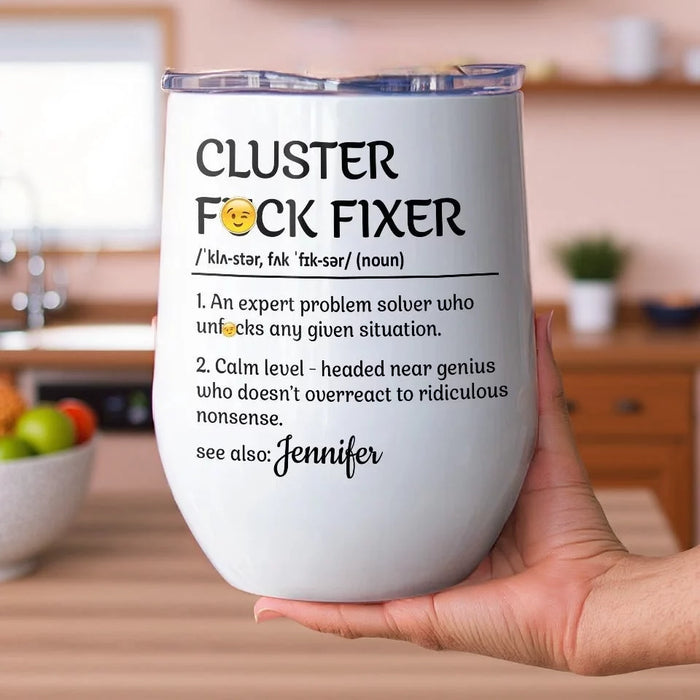 A Joy to Work With - Coworker Personalized Wine Tumbler - Perfect Christmas Presents for Loved Ones and Work Buddies