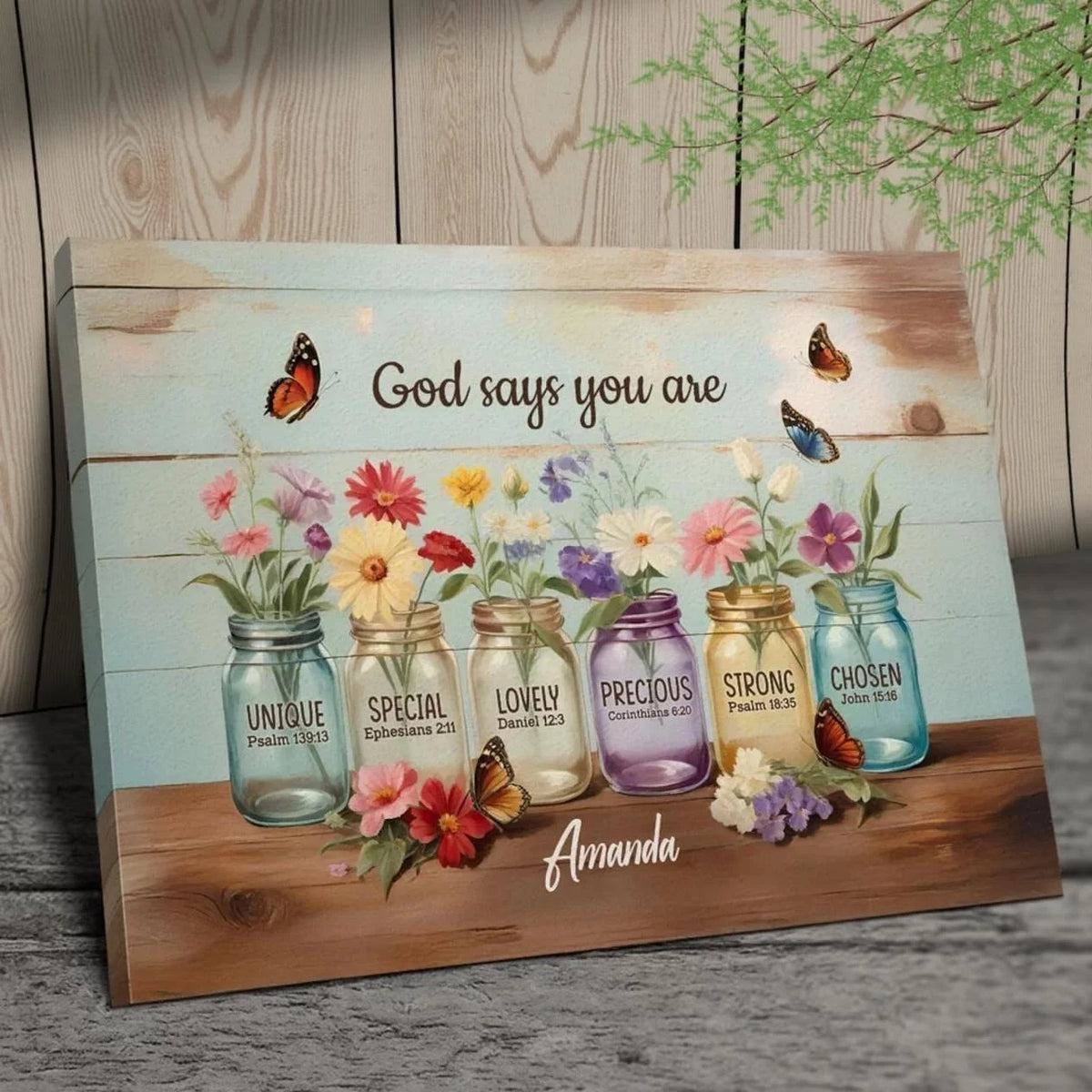 God Calls You His Own - Custom Horizontal Canvas for Your Family - Perfect Gift for You, Your Friends, and Loved Ones