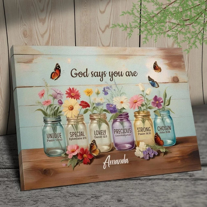 God Calls You His Own - Custom Horizontal Canvas for Your Family - Perfect Gift for You, Your Friends, and Loved Ones