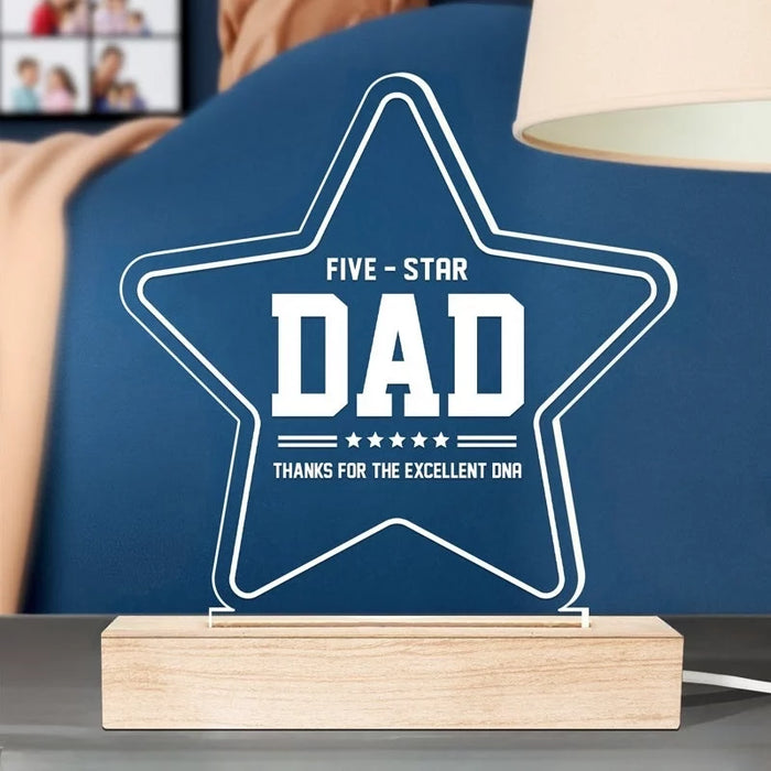 Papa, Thanks for the Top-Tier Genes! - Custom 3D LED Light for Family Love - Father's Day, Gift For Papa