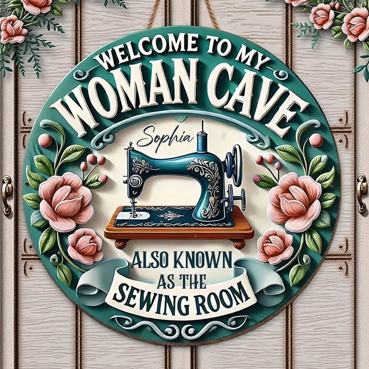 Where Every Stitch Tells a Story - Family Wooden Sign with Unique Shape - A Warm Welcome Gift for Friends, Siblings, or Family