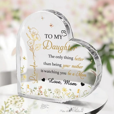 To My Sweetest Love - Personalized Acrylic Plaque - Gift For Mom, Your Girl, Mother's Day Gift
