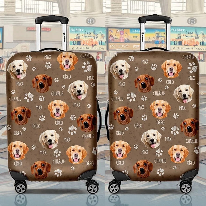 Custom Photo A Dog’s Heart: The Greatest Gift of All - Custom Travel Luggage Cover - Perfect Gifts for Pet Lovers and Owners