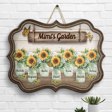 A Garden Full of Sunshine - Custom Shaped Wood Decor - Mother's Day, Gift For Mom, Grandma