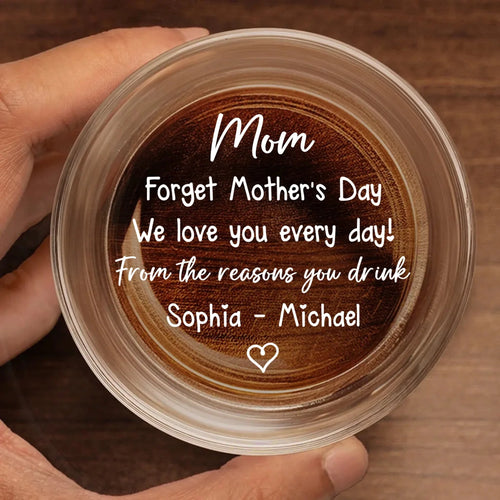 Always Loving You - Engraved Whiskey Glass for the Family - Mom &amp; Grandma Appreciation Gift , Mother's Day