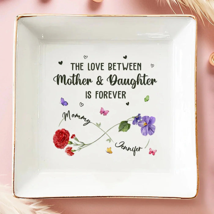 Bound by Love, Timelessly - Personalized Family Jewelry Dish A Cherished Gift - Mother's Day, Gift For Mom, Daughter