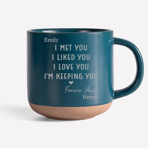 Chosen by Love, Meant to Be - Couple Personalized  Mug - Timeless Anniversary Surprise for Your Partner