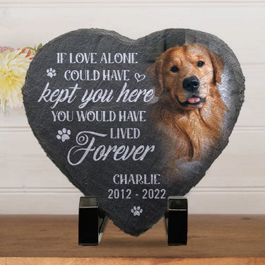 Custom Photo A Life Without End - Custom Engraved Memorial Stone - Gift For Pet Owners, Pet Lovers
