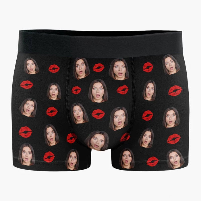 Custom Photo Marked as Yours - Funny Personalized Custom Boxer Briefs, Men's Boxers - Birthday Gift For Boyfriend, Husband, Anniversary