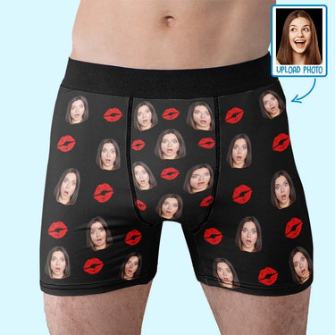 Custom Photo Marked as Yours - Funny Personalized Custom Boxer Briefs, Men's Boxers - Birthday Gift For Boyfriend, Husband, Anniversary