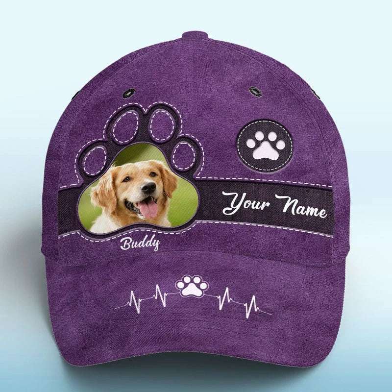 Custom Photo The Healing Power of a Pet’s Love - Custom All-Over Print Hat - A Perfect Gift for Pet Owners, Pet Lovers