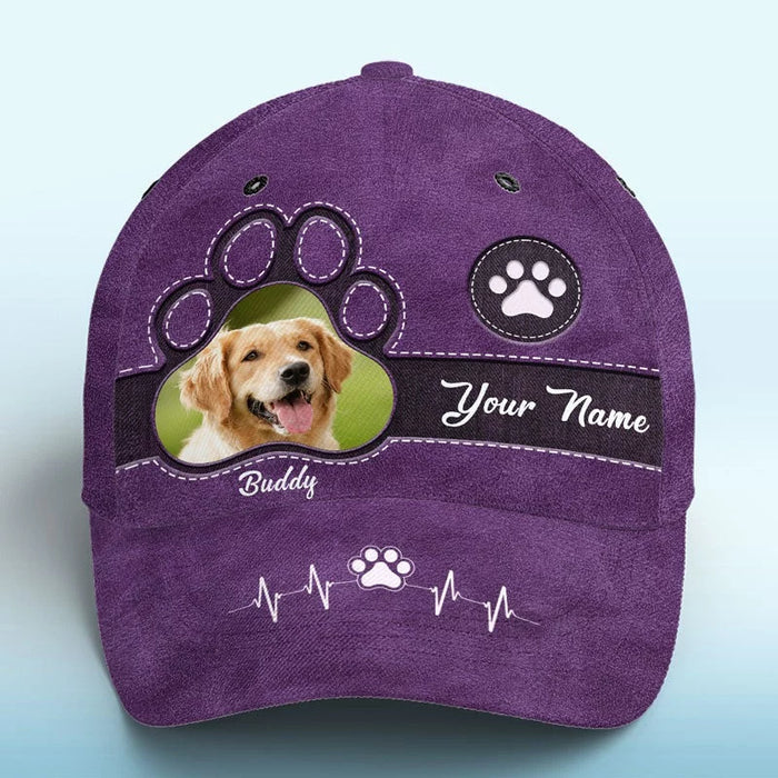 Custom Photo The Healing Power of a Pet’s Love - Custom All-Over Print Hat - A Perfect Gift for Pet Owners, Pet Lovers