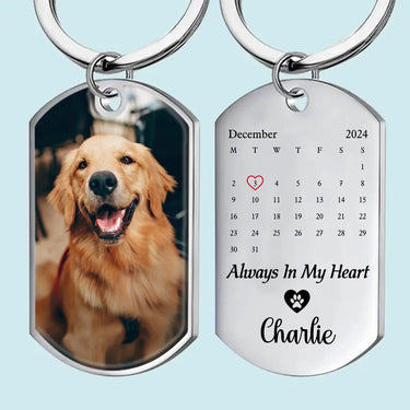 Custom Photo Your Memories, Forever in Print - Custom Remembrance Keychain - A Gentle Tribute for a Beloved Pet