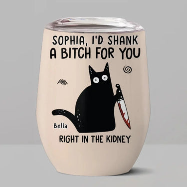 Cut to the Bone, But I Endure - Friend Personalized Wine Tumbler - Perfect Christmas Presents for Loved Ones and Work Buddies