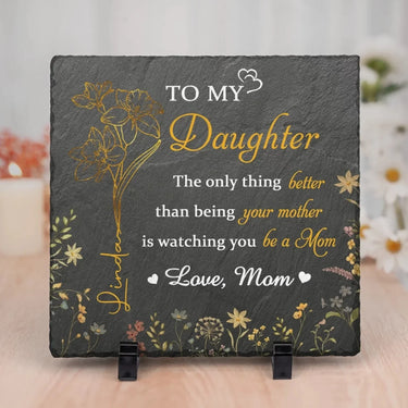Endlessly Proud of You - Personalized Family Square Stone with Stand - Mother's Day, Gift For Mom, Daughter