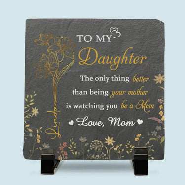 Endlessly Proud of You - Personalized Family Square Stone with Stand - Mother's Day, Gift For Mom, Daughter
