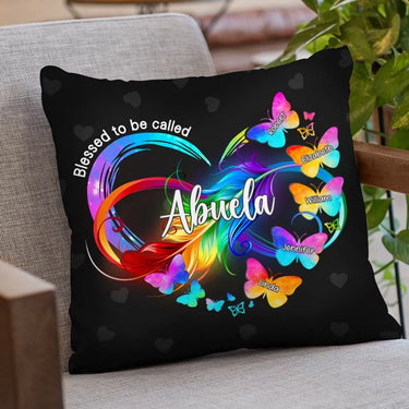 Grandma: The Soul of Every Household - Customized Family Pillow - Birthday Present Ideas for Mom and Grandma, Mother's Day