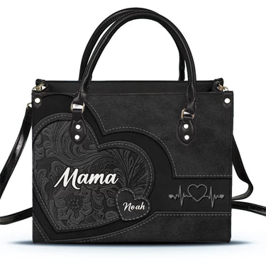 The Heartbeat of the Family: Grandmothers - Custom Leather Handbag: Crafted to Your Style - Thoughtful Gifts for Mom and Grandma