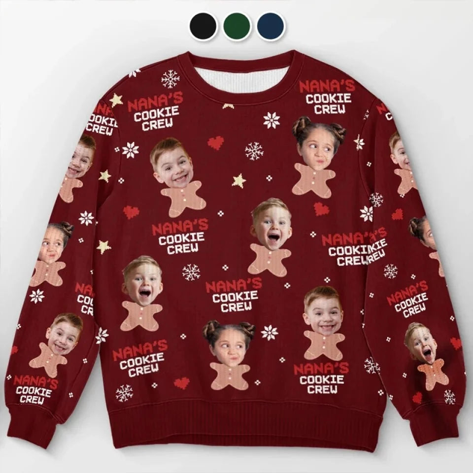 Custom Photo Together Is Where the Best Memories Begin - Personalized Unisex Ugly Christmas Sweater, Full-Print Wool Sweatshirt, Holiday - Mother's day, Christmas Gift, Gift for Mom, Grandma