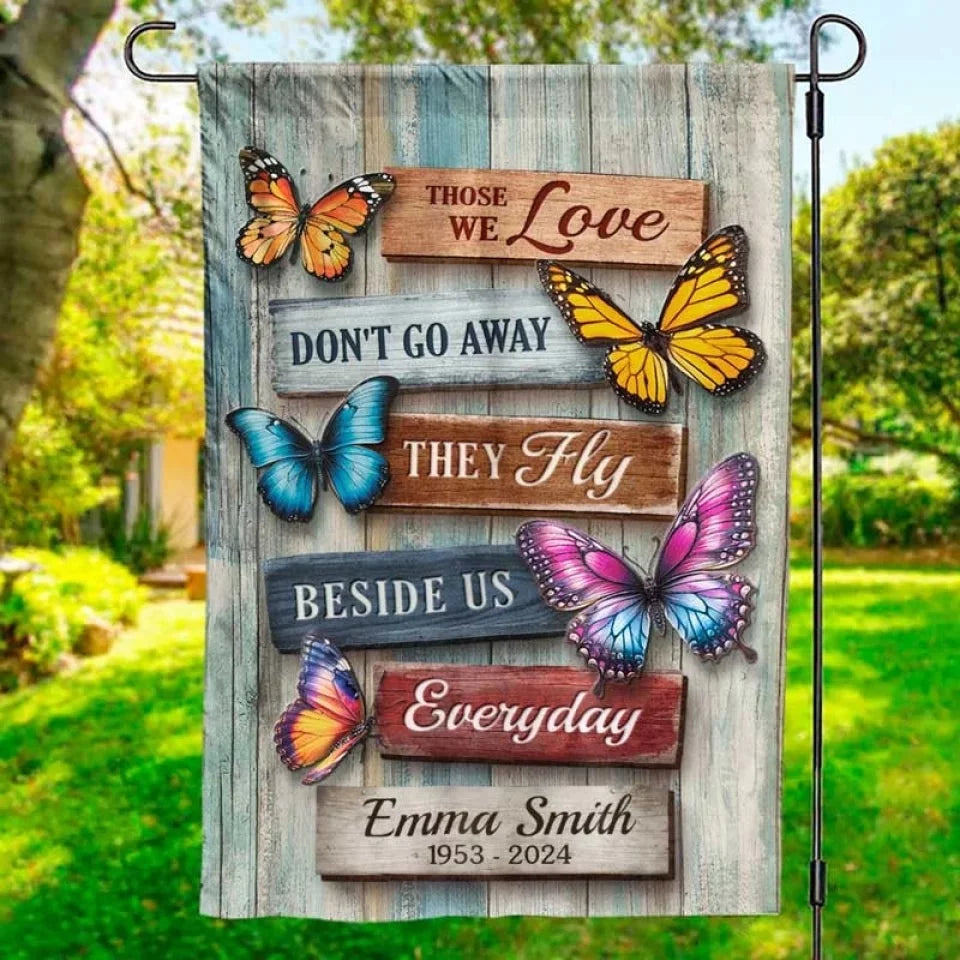 In Your Love, We Find Strength - Customized Personal Flag - Supportive Gift for Bereaved Families