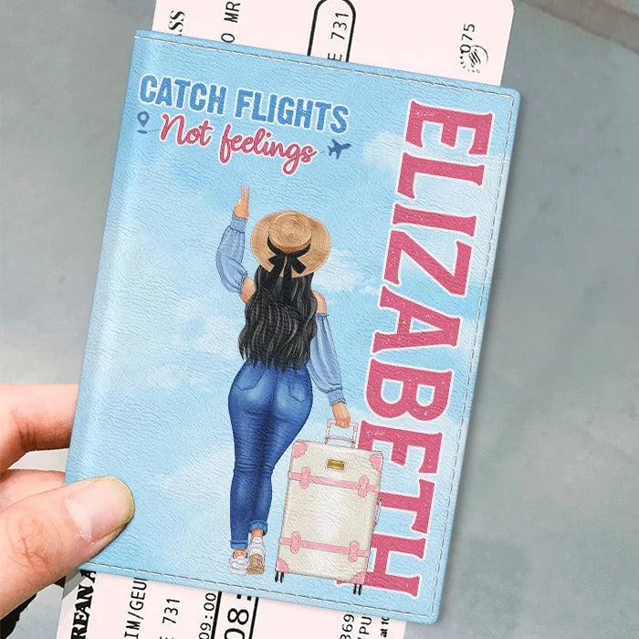 Love Can Wait, My Flight Can’t - Customized Travel Passport Cover &amp; Passport Holder - Gift For Travel Lovers