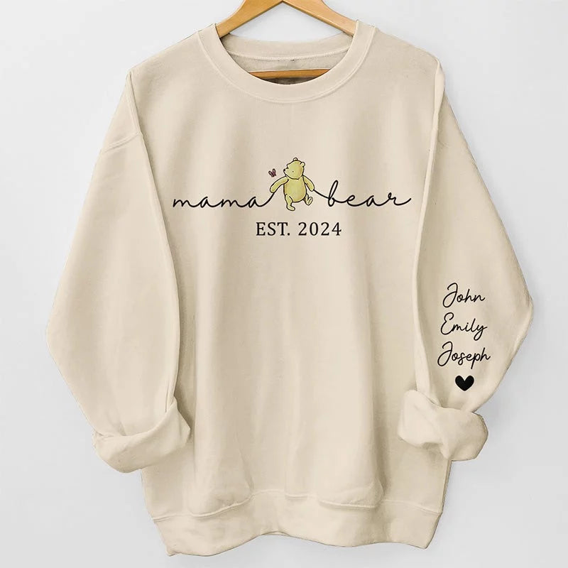 Motherhood Is a Miracle - Customizable Unisex Sweatshirt for Family with Sleeve Design- Ideal Gift for Mom, Grandma, Mother's Day