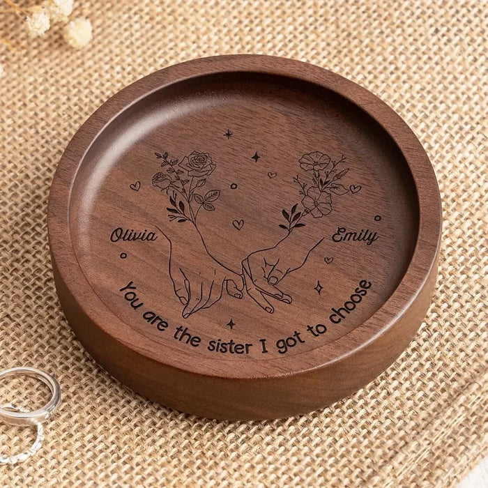 My Chosen Sister, My Forever Friend - Customized Wooden Plaque for Your Bestie - Gift for Bestie, Best Friend, BFF