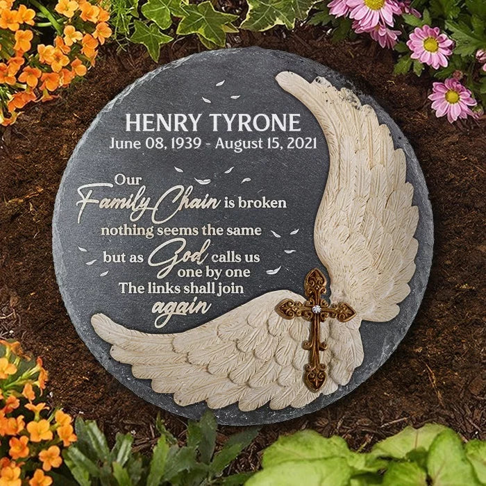 One by One We Depart, Together We Return - Personalized Grave Marker for Human Burial - Gift For Family, Memorial Gift