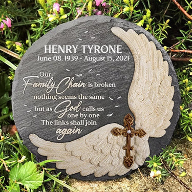 One by One We Depart, Together We Return - Personalized Grave Marker for Human Burial - Gift For Family, Memorial Gift