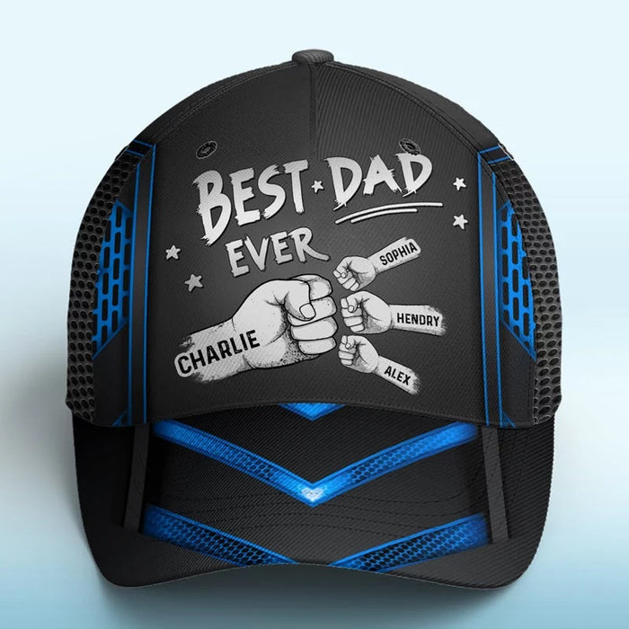 Papa of the Year - Family Custom All-Over Print Hat - Perfect Gift for Dad , Grandpa, Father’s Day, Birthday