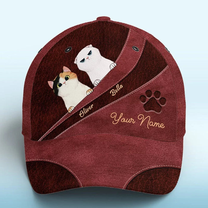 Red, My Furry Soulmate - Custom All-Over Print Hat - A Perfect Gift for Pet Owners, Pet Lovers
