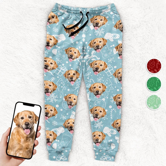 Unique Portrait of My Little Dog - Unisex Sweatpants with Custom Dog &amp; Cat Artwork - Festive Christmas Gifts for Pet Owners, Pet Lovers