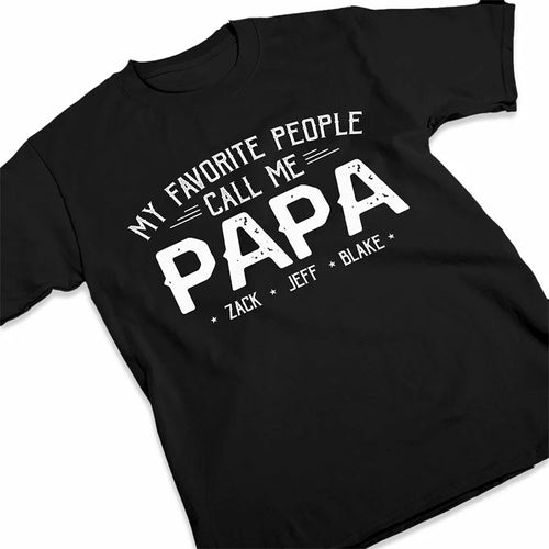 Beloved and Proud: They Call Me Daddy - Custom Family Unisex Tees, Hoodies, and Premium Tee- Grandpa's Day: Birthday and Father's Day Gift Essentials