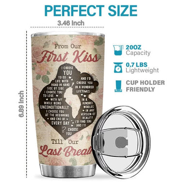 The Last Chapter of Your Love Story – Couple Personalized Standard Tumbler – Anniversary, Gift For Couple, Husband, Wife