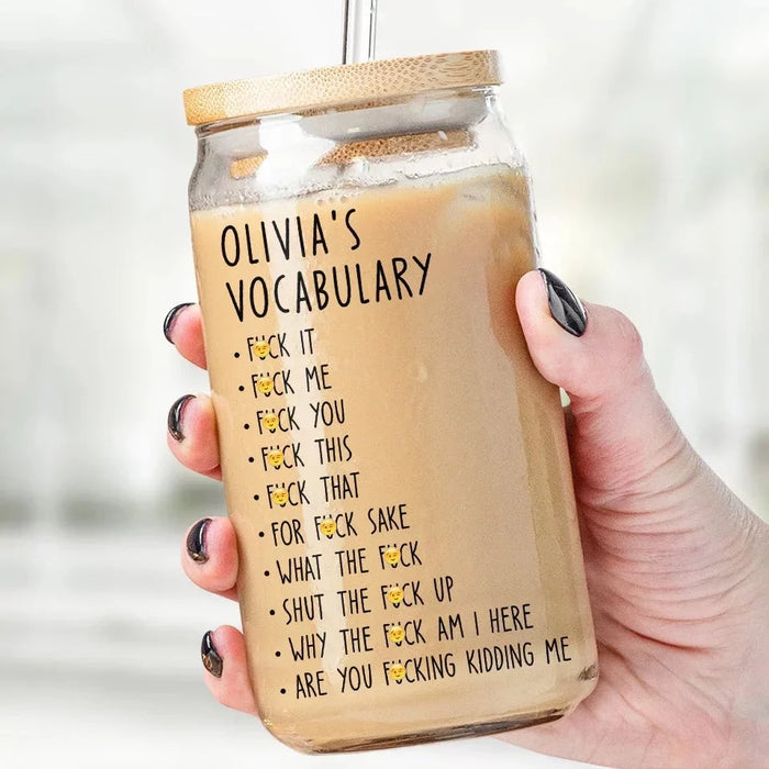 Coworkers: The Underrated Office Perk - Customizable Coworker Glass Cup  - Holiday Gifts for Coworkers, Christmas Gift