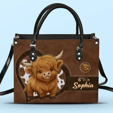 The Warm Strength of a Mother’s Embrace - Family Custom Leather Handbag - Thoughtful Gifts for Mom and Grandma
