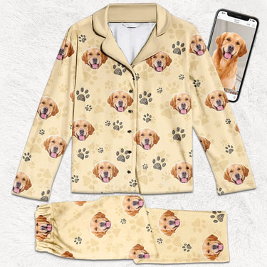 My Dog Views Me as a Superstar - Custom Pajamas Featuring Your Beloved Dog and Cat's Faces - Festive Christmas Gifts for Pet Owners, Pet Lovers