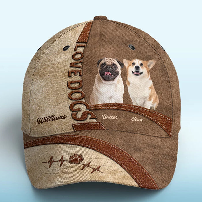 Custom Pet Photo: Life Is Complete with a Fur Baby - Custom All-Over Print Hat - A Perfect Gift for Pet Owners and Dog Lovers Who Cherish Their Furry Friends
