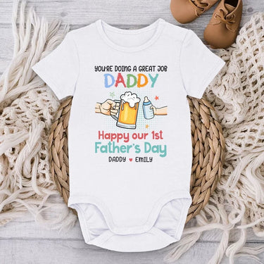 You're Rocking It, Dad! -Custom Personalized Baby Onesie for the Whole Family - Perfect Gifts for Father's Day and New Dads at Baby Showers