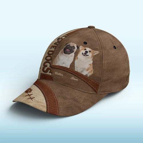 Custom Pet Photo: Life Is Complete with a Fur Baby - Custom All-Over Print Hat - A Perfect Gift for Pet Owners and Dog Lovers Who Cherish Their Furry Friends