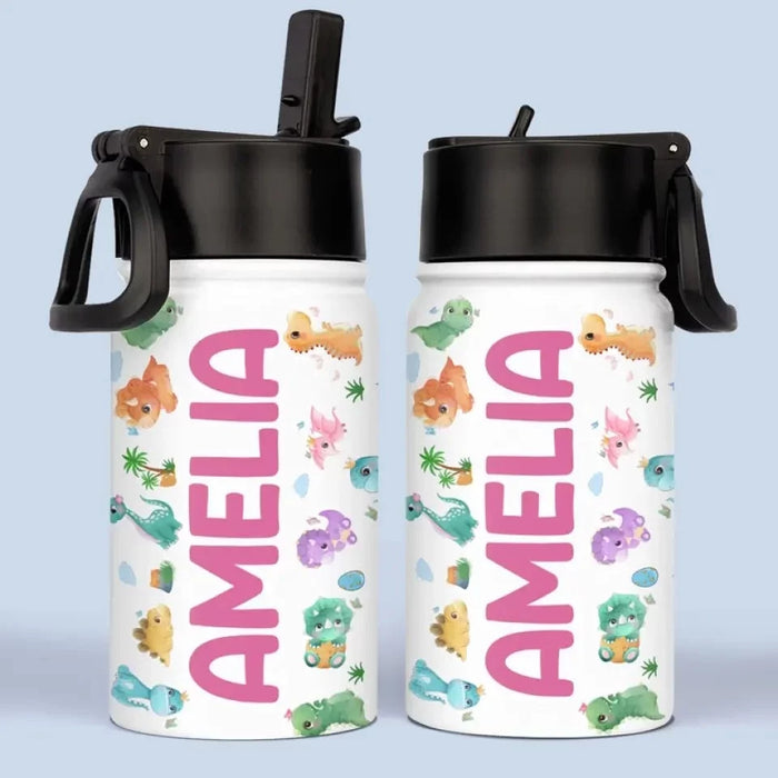 Time for Class! - Kid’s Water Bottle with Custom Name &amp; Design - The Perfect Back to School Treat for Children