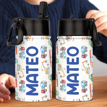 Time for Class! - Kid’s Water Bottle with Custom Name &amp; Design - The Perfect Back to School Treat for Children