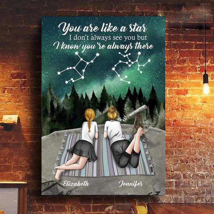 To My Lifelong Friend - I Know You Are Always There - Personalized Vertical Canvas