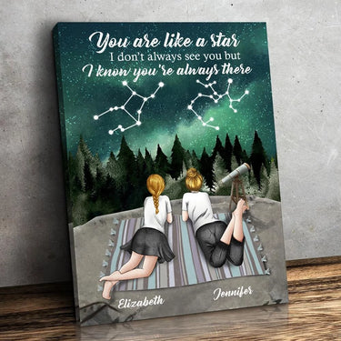 To My Lifelong Friend - I Know You Are Always There - Personalized Vertical Canvas
