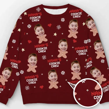 Custom Photo Together Is Where the Best Memories Begin - Personalized Unisex Ugly Christmas Sweater, Full-Print Wool Sweatshirt, Holiday - Mother's day, Christmas Gift, Gift for Mom, Grandma